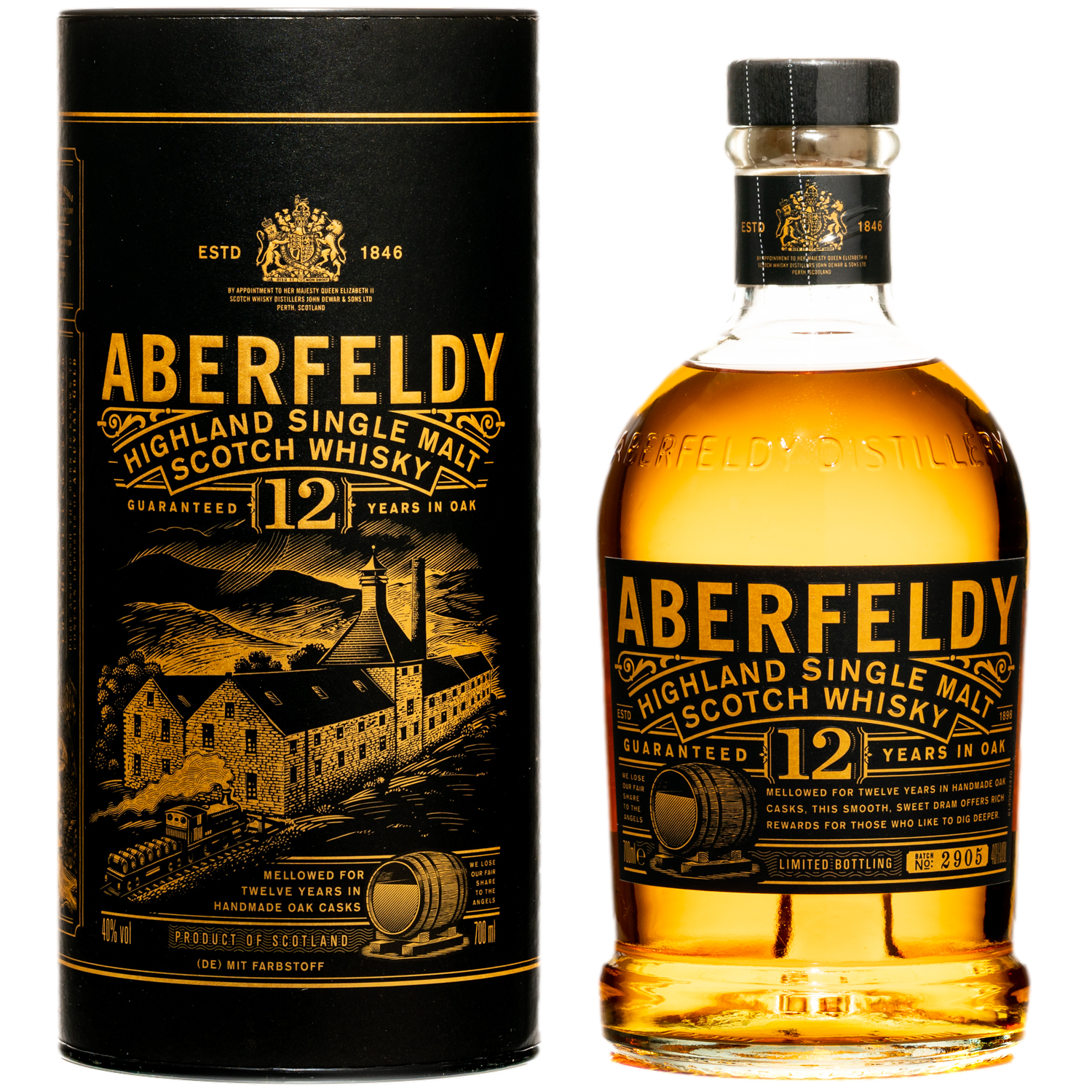 Whisky Jahre 12 Aberfeldy - Brothers Barrel Whisky Highland -